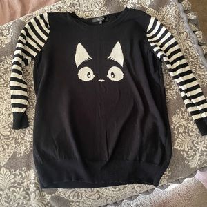 Black kitten sweater